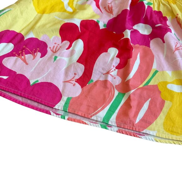 Lilly Pulitzer Lavish Lilly Floral Print Mini Skirt Pull-On Stretch Size Small - Picture 4 of 10